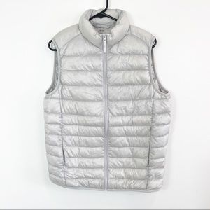 Uniqlo Adult Men’s Women’s Unisex Puffer Vest Gray